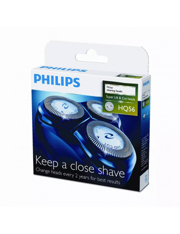 PHILISP HQ56/50 - Testine Di Ricambio Per Rasoio Elettrico PHILIPS